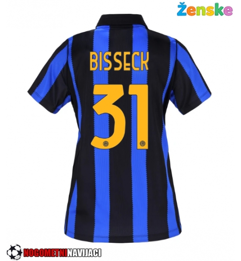 Ženske Nogometnih dresov Inter Milan Yann Bisseck #31 Domači 2026-27 Kratki rokavi Ženske Nogometnih dresov Inter Milan Yann Bisseck #31 Domači 2026-27 Kratki rokavi